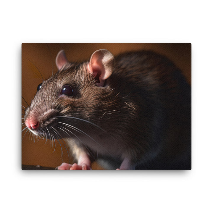 Brown Rat Portrait canvas - Posterfy.AI