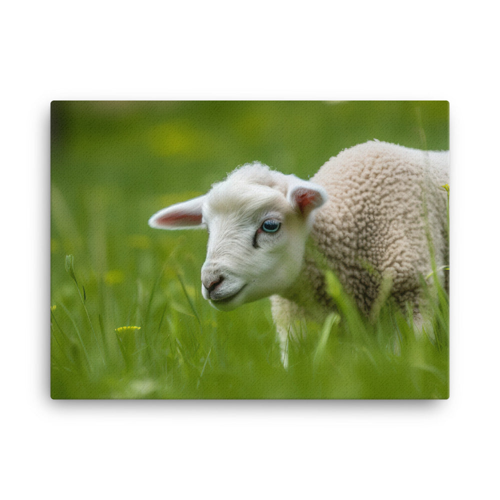 Adorable Suffolk Lamb canvas - Posterfy.AI