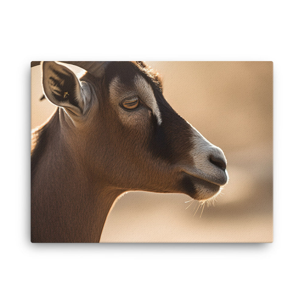 The Beauty of Nubian Goat canvas - Posterfy.AI