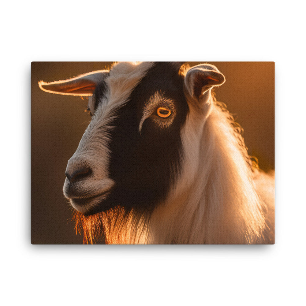 Portrait of a Pygmy Goat canvas - Posterfy.AI