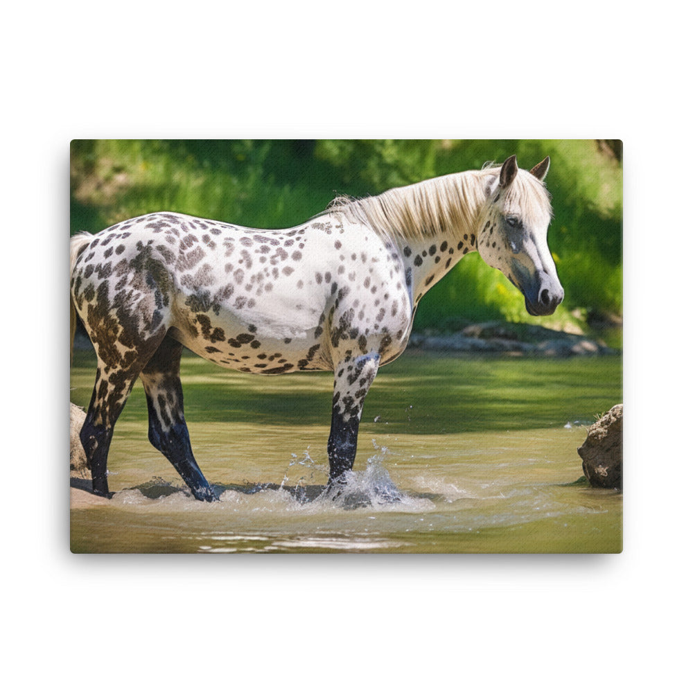Dappled Appaloosa Horse canvas - Posterfy.AI