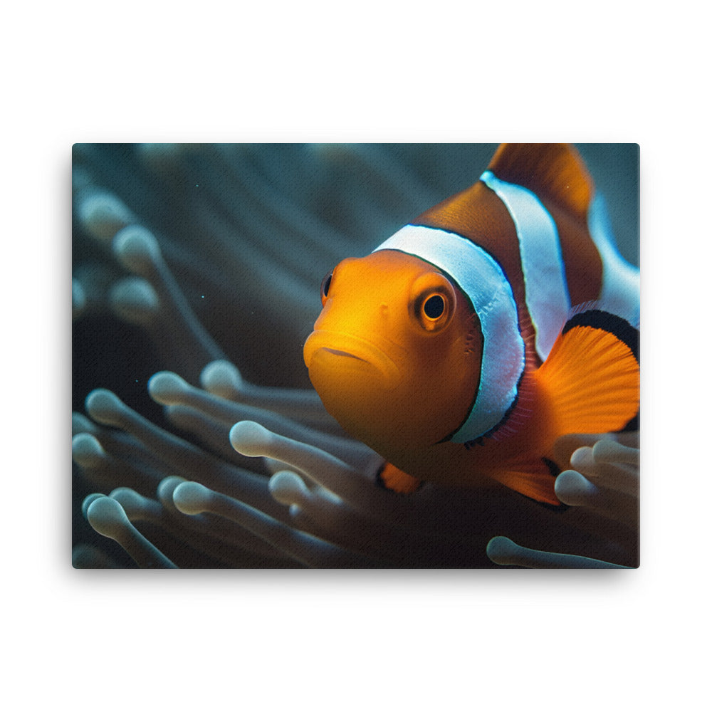Mesmerizing Clownfish in Close canvas - Posterfy.AI