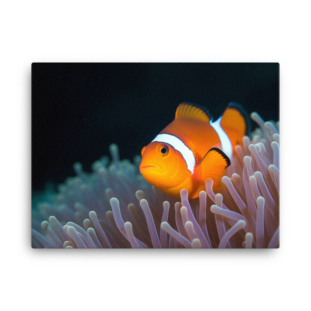 Captivating Clownfish in Coral Garden canvas - Posterfy.AI
