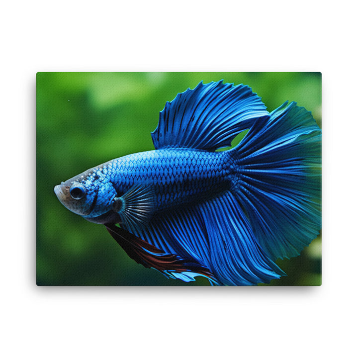 Magnificent Blue Betta Fish canvas - Posterfy.AI