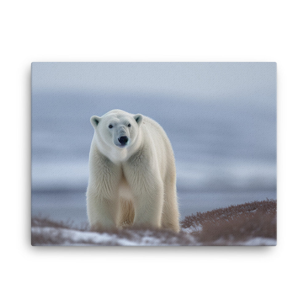 The regal beauty of the Polar Bear canvas - Posterfy.AI