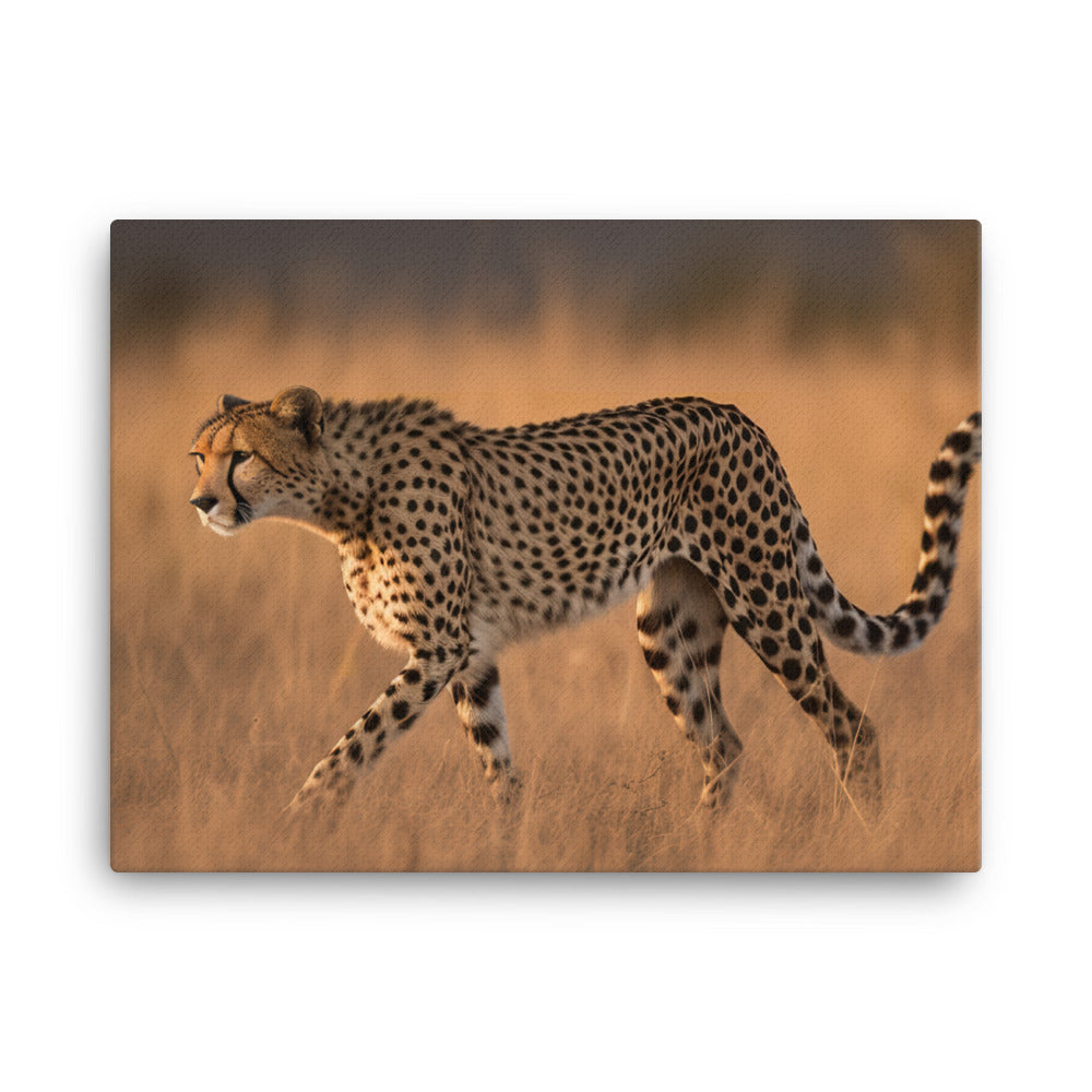 Graceful Cheetah on the Prowl canvas - Posterfy.AI