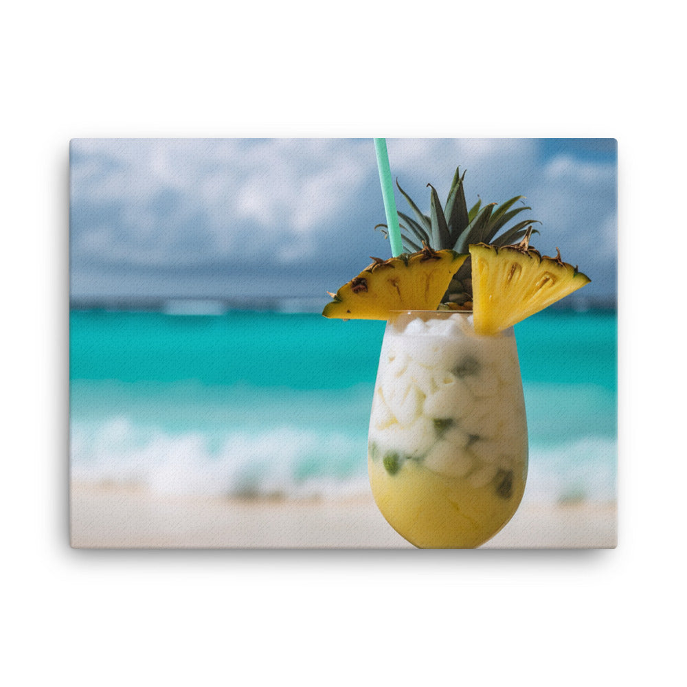 Tropical Paradise Cocktail canvas - Posterfy.AI