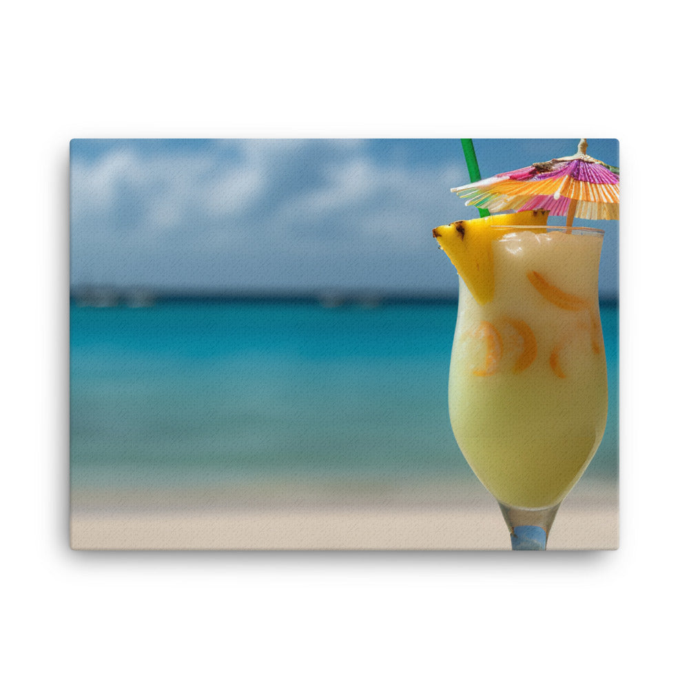 Tropical Paradise Cocktail canvas - Posterfy.AI