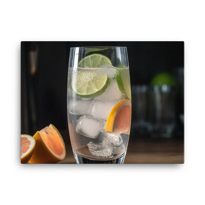 Aromatic Gin and Tonic with Fresh Citrus canvas - Posterfy.AI