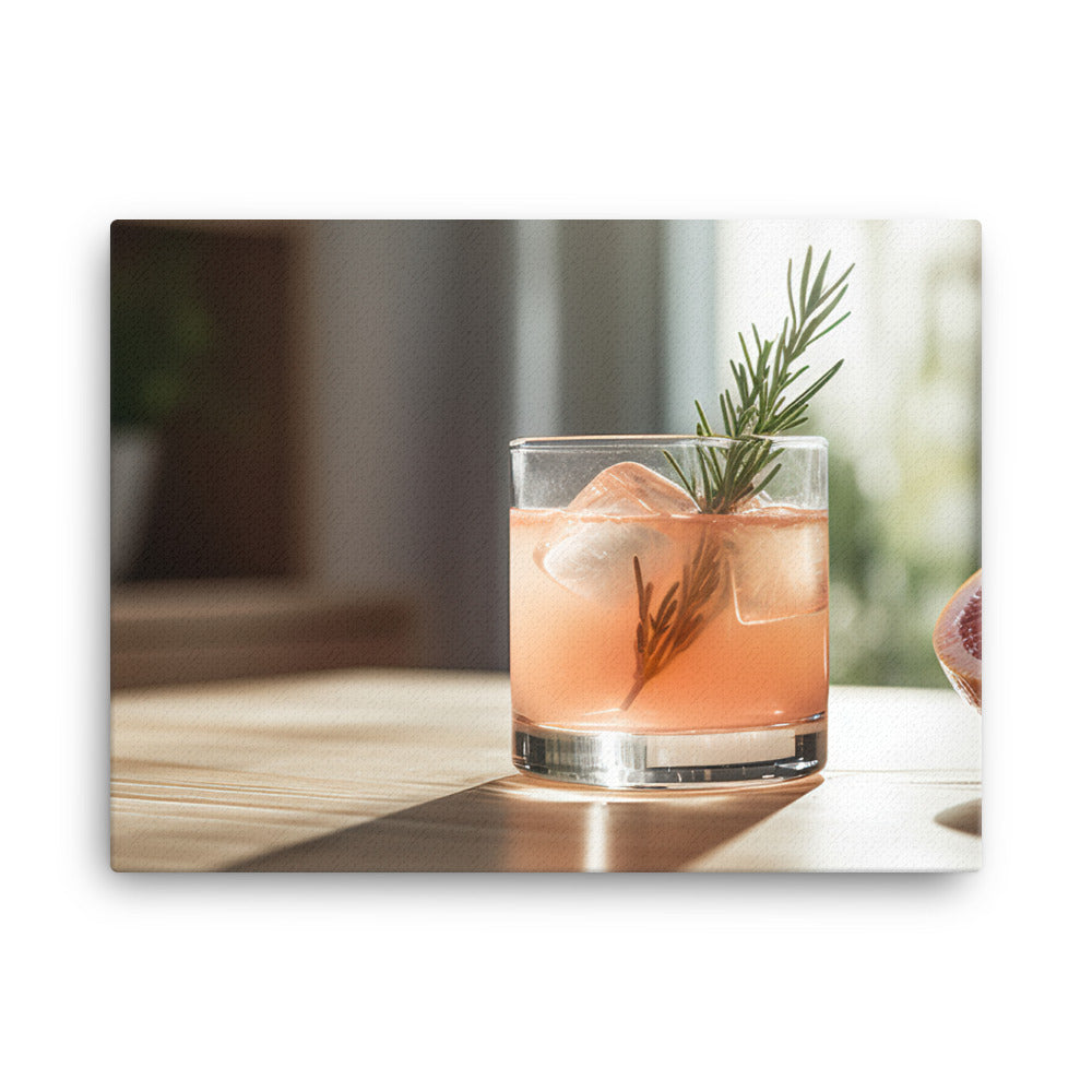 A Gin and Grapefruit Cocktail canvas - Posterfy.AI