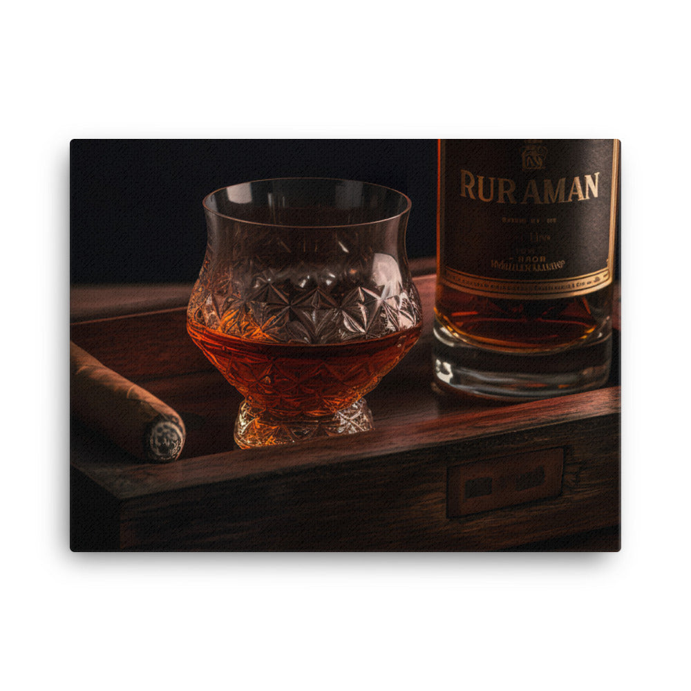 Rum and Cigar Pairing canvas - Posterfy.AI