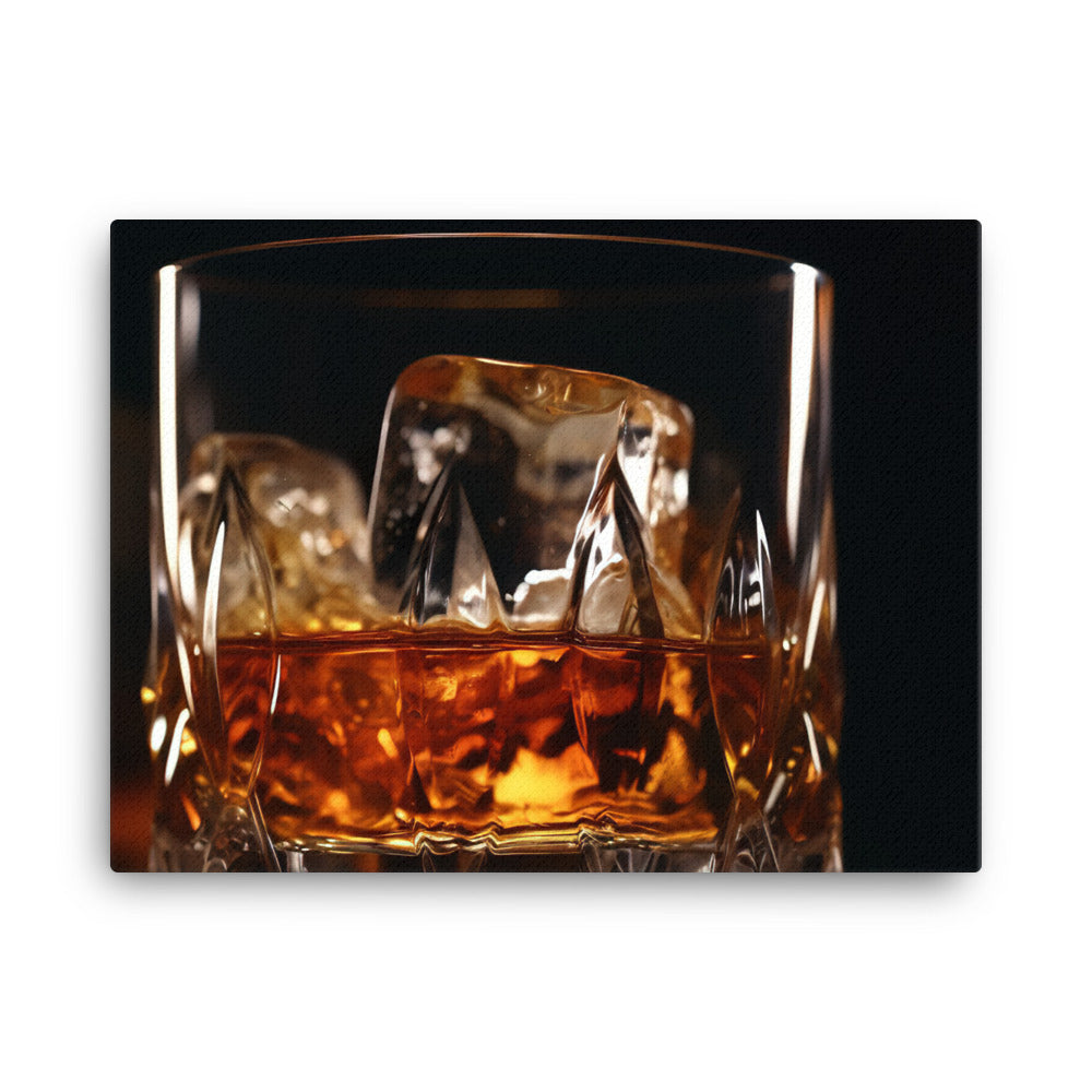 Whiskey on the Rocks canvas - Posterfy.AI