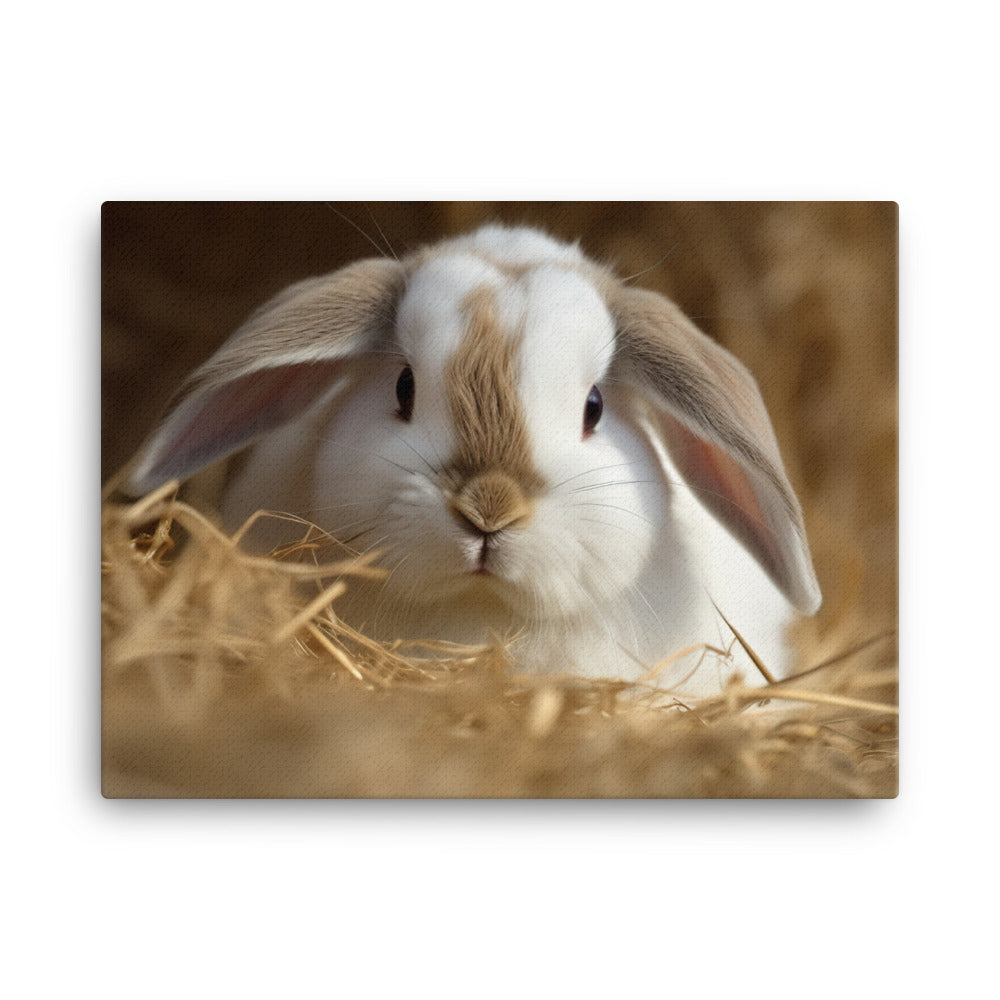 Mini Rex Bunny - So Cute and Cuddly canvas - Posterfy.AI