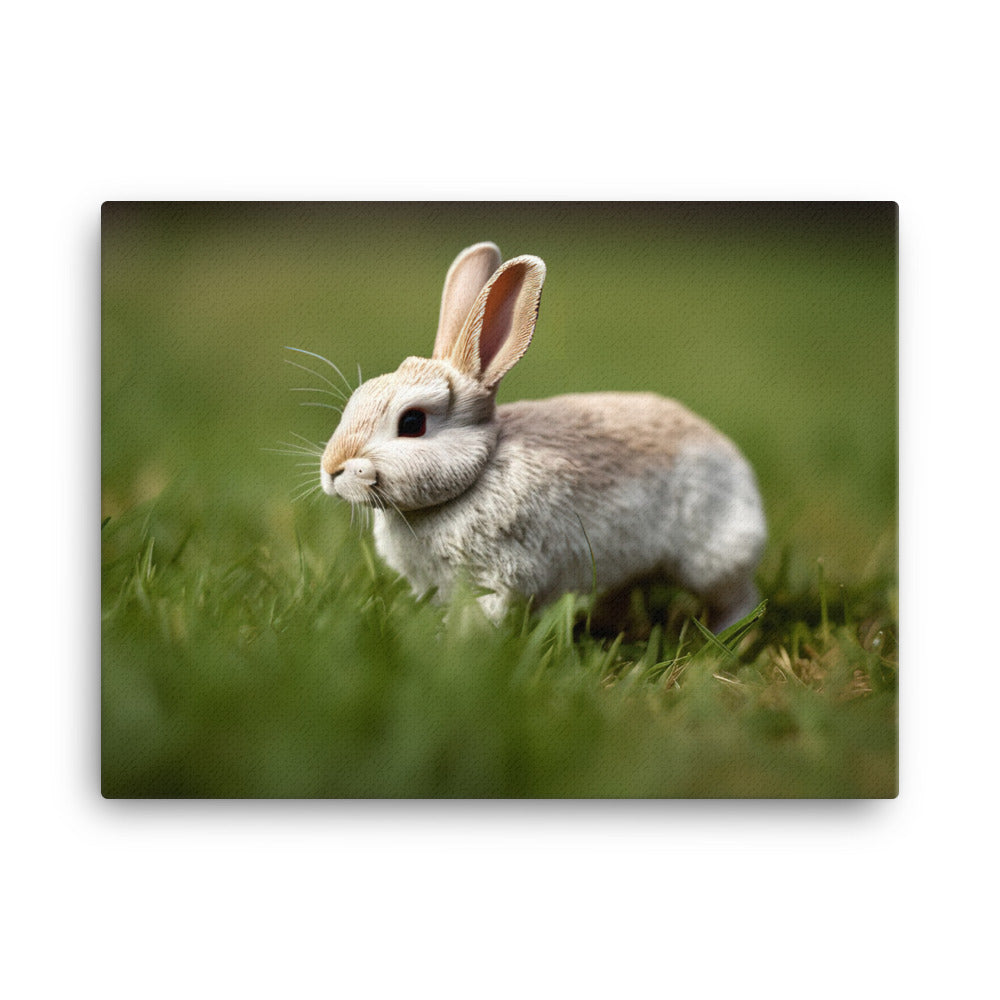 Mini Rex Bunny - Sitting Pretty canvas - Posterfy.AI