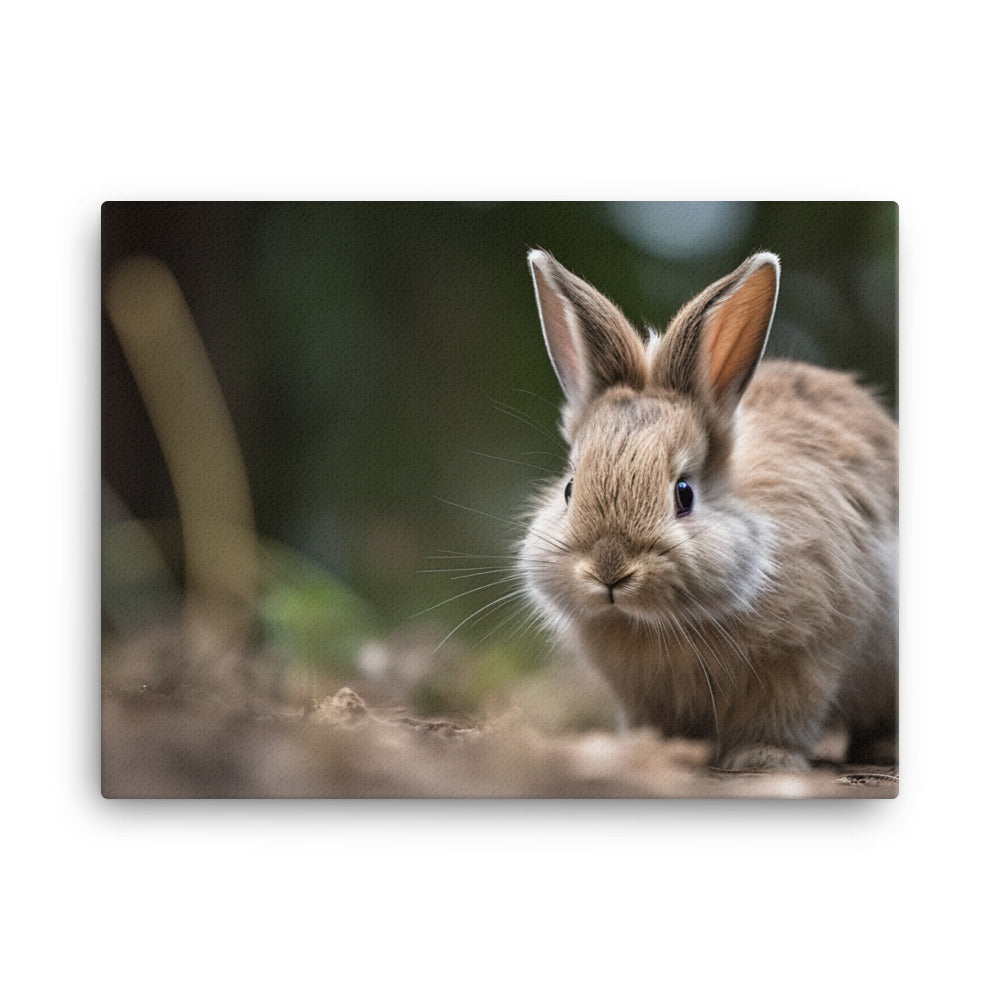 Lionhead Bunny - Curious and Playful canvas - Posterfy.AI