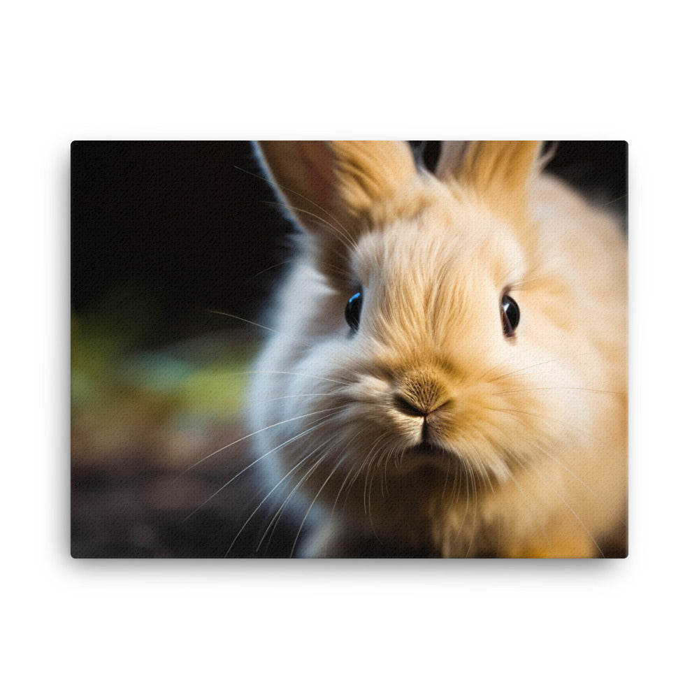 Lionhead Bunny - Curious and Playful canvas - Posterfy.AI