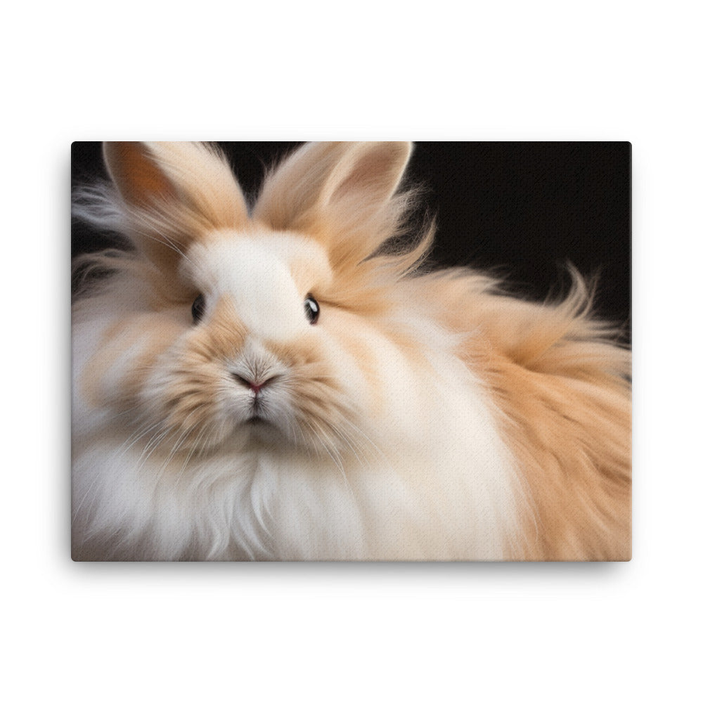 Gorgeous Lionhead Bunny - Fluffy and Majestic canvas - Posterfy.AI