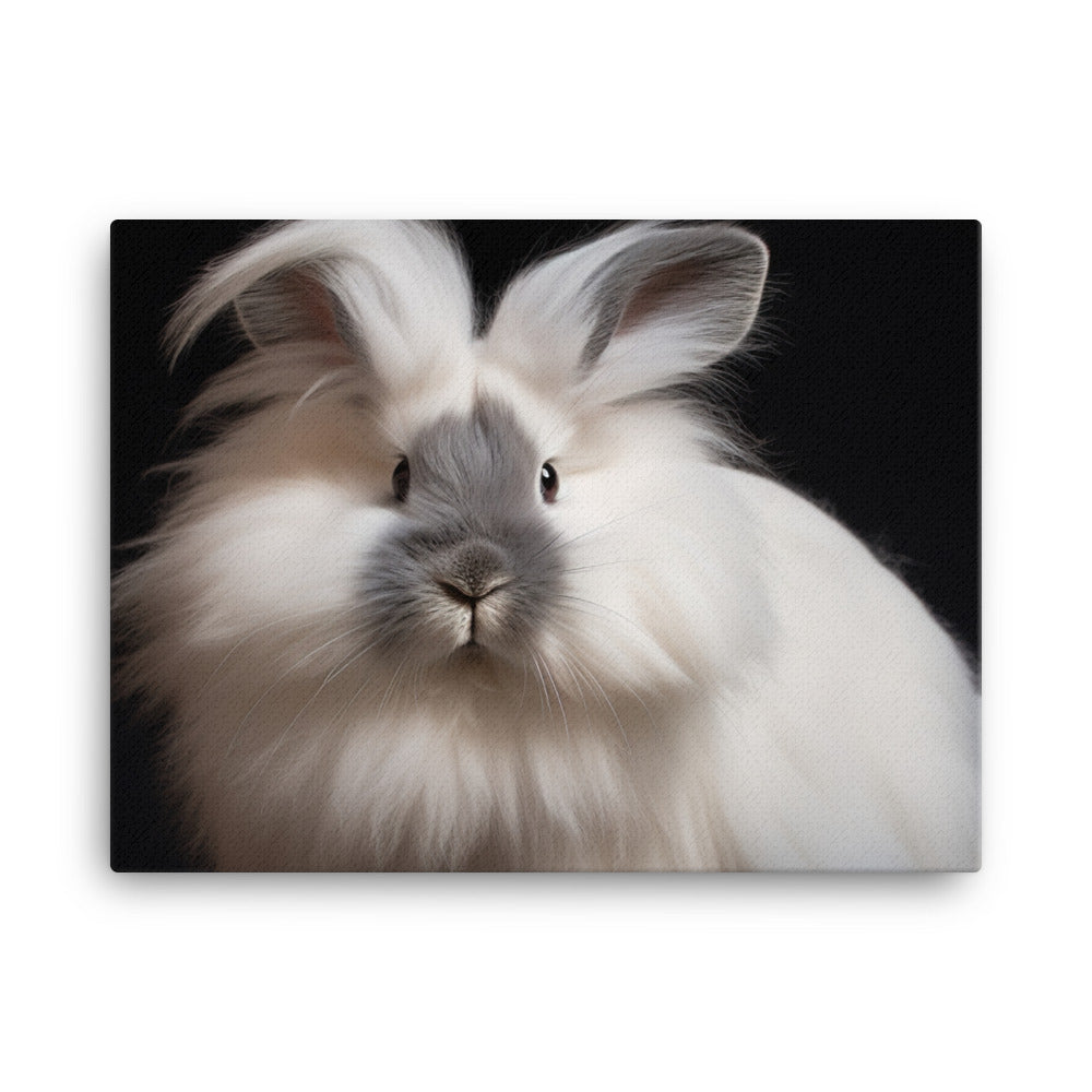 Gorgeous Lionhead Bunny - Fluffy and Majestic canvas - Posterfy.AI