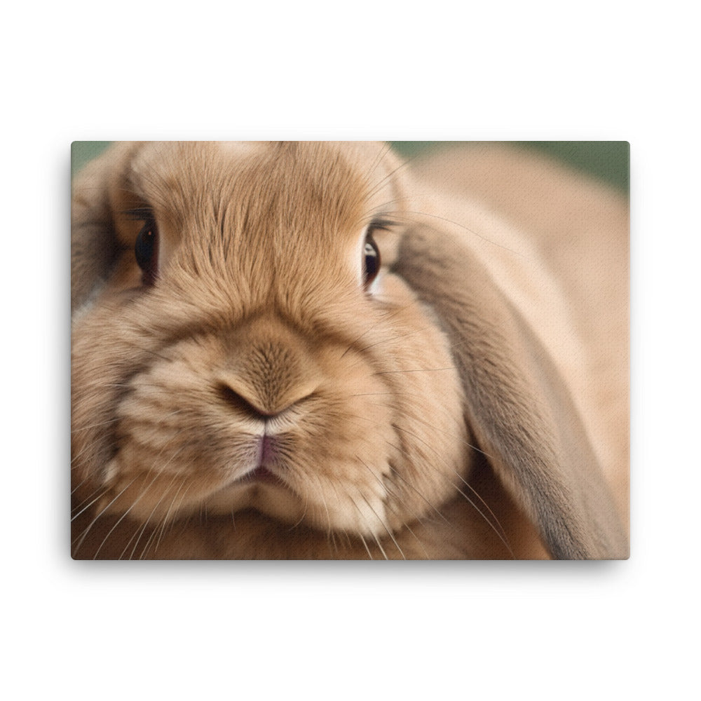 Cuddly French Lop canvas - Posterfy.AI