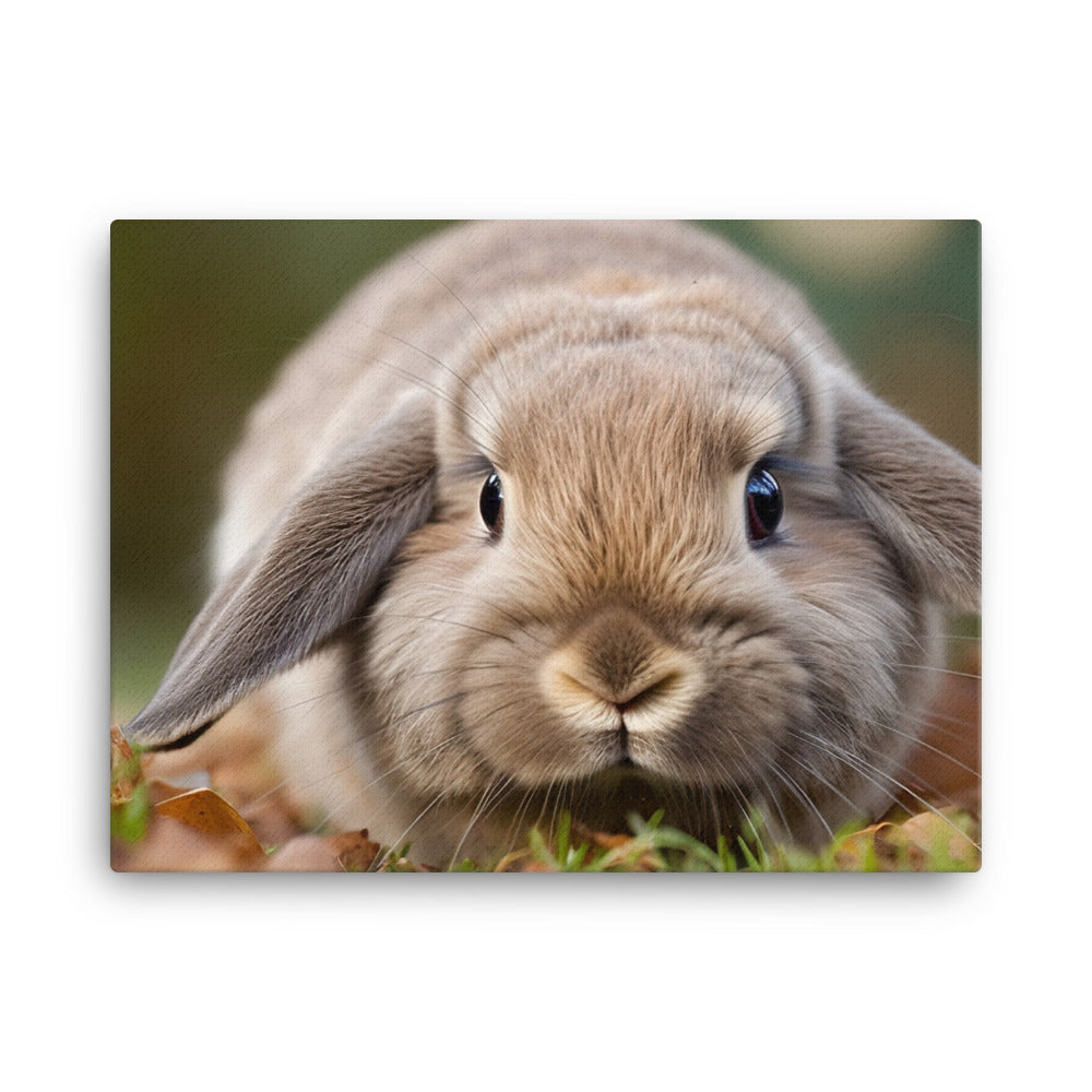 American Fuzzy Lop in the Garden canvas - Posterfy.AI