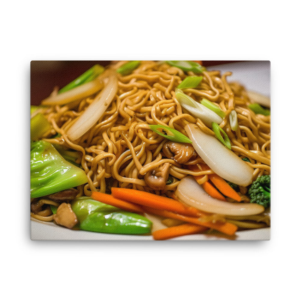 Vegetable Chow Mein 炒麵 canvas - Posterfy.AI