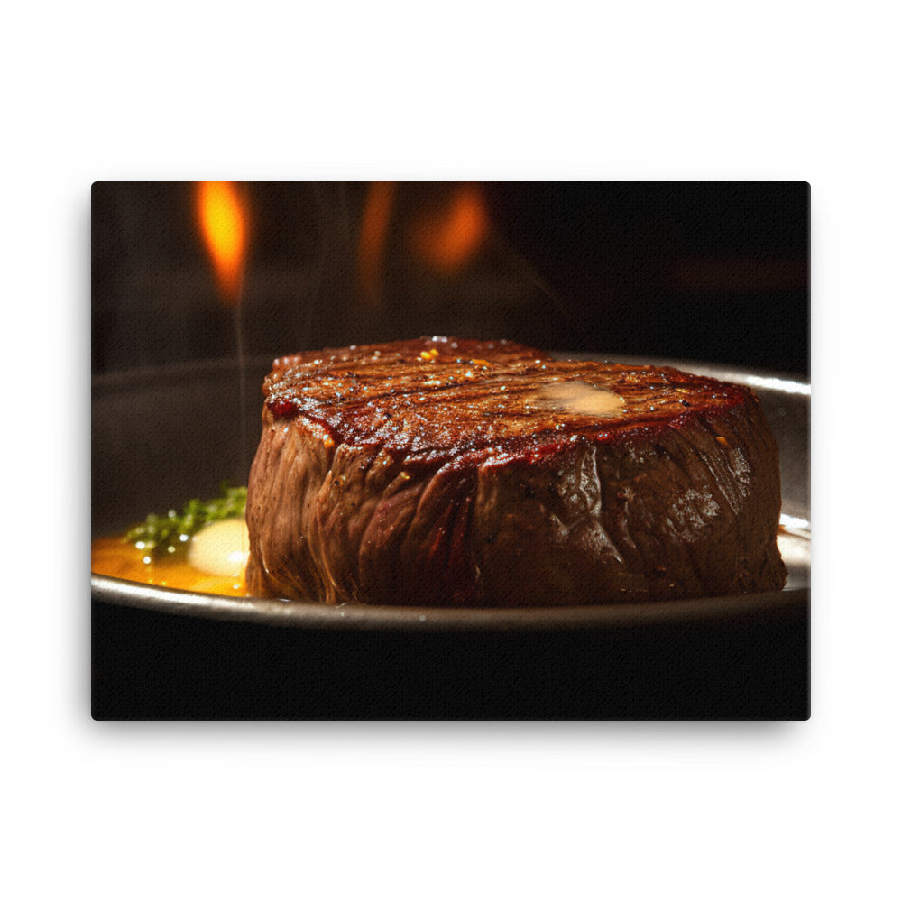 Sizzling Filet Mignon canvas - Posterfy.AI