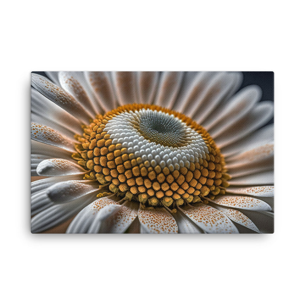 Get up close and personal with a daisy canvas - Posterfy.AI