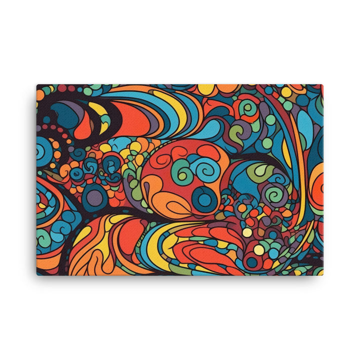 Psychedelic Pattern canvas - Posterfy.AI