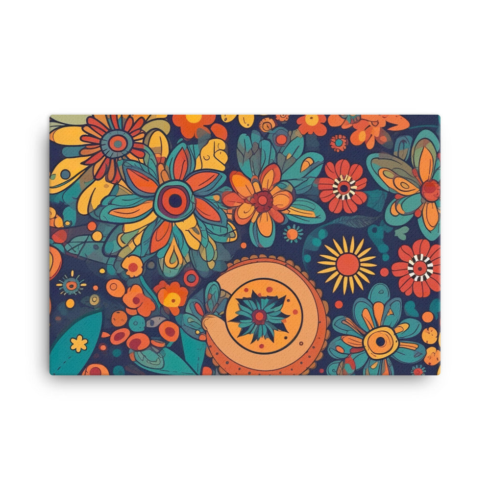 Hippie Pattern canvas - Posterfy.AI