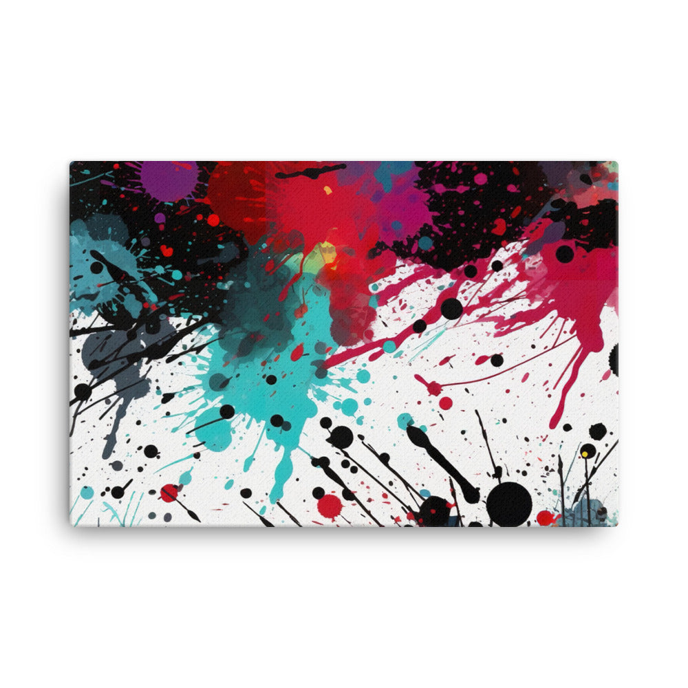 Splatter Pattern canvas - Posterfy.AI