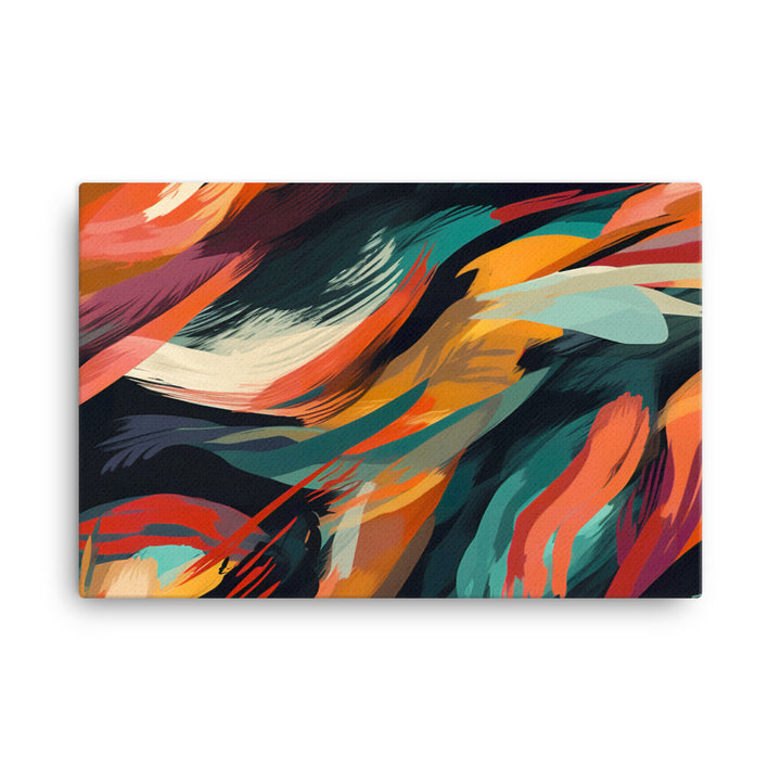 Brushstroke Pattern canvas - Posterfy.AI