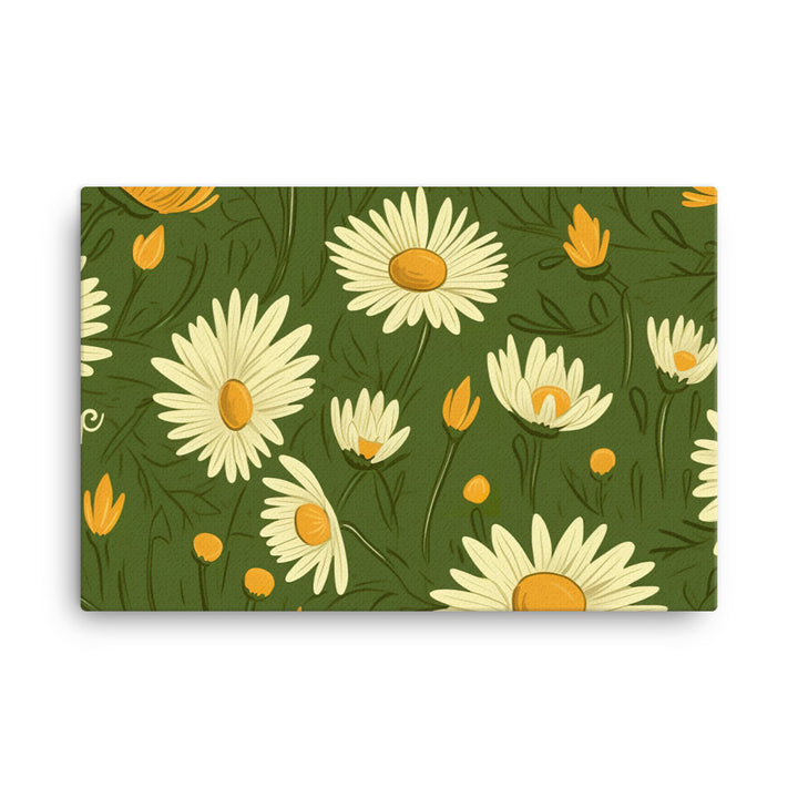 Daisy Pattern canvas - Posterfy.AI