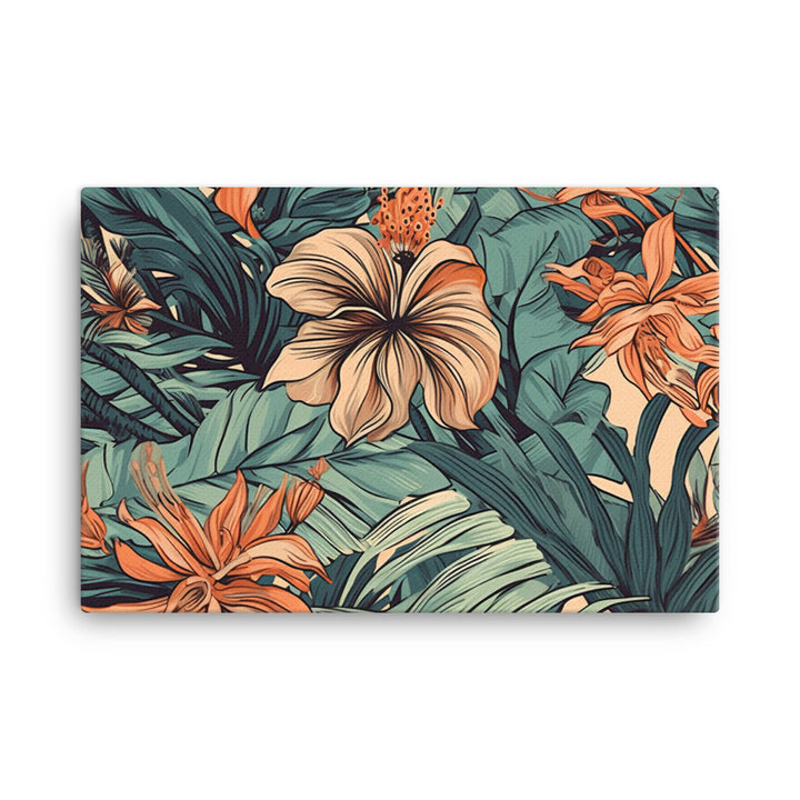 Tropical Pattern canvas - Posterfy.AI