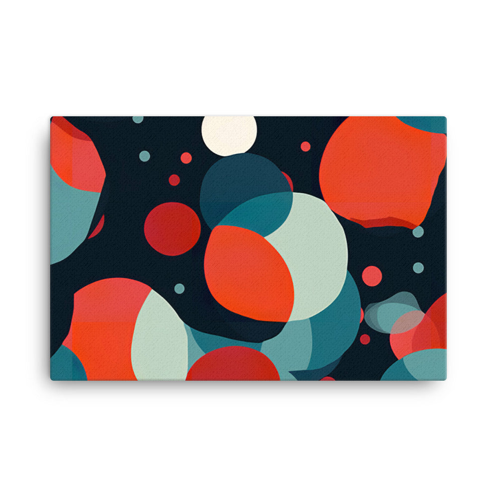 Polka dots Pattern canvas - Posterfy.AI