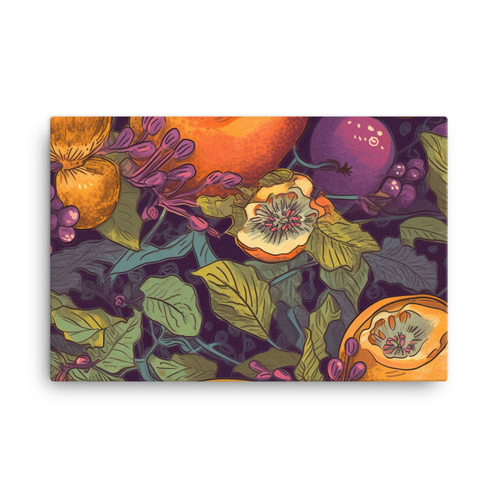 Passionfruit Pattern canvas - Posterfy.AI