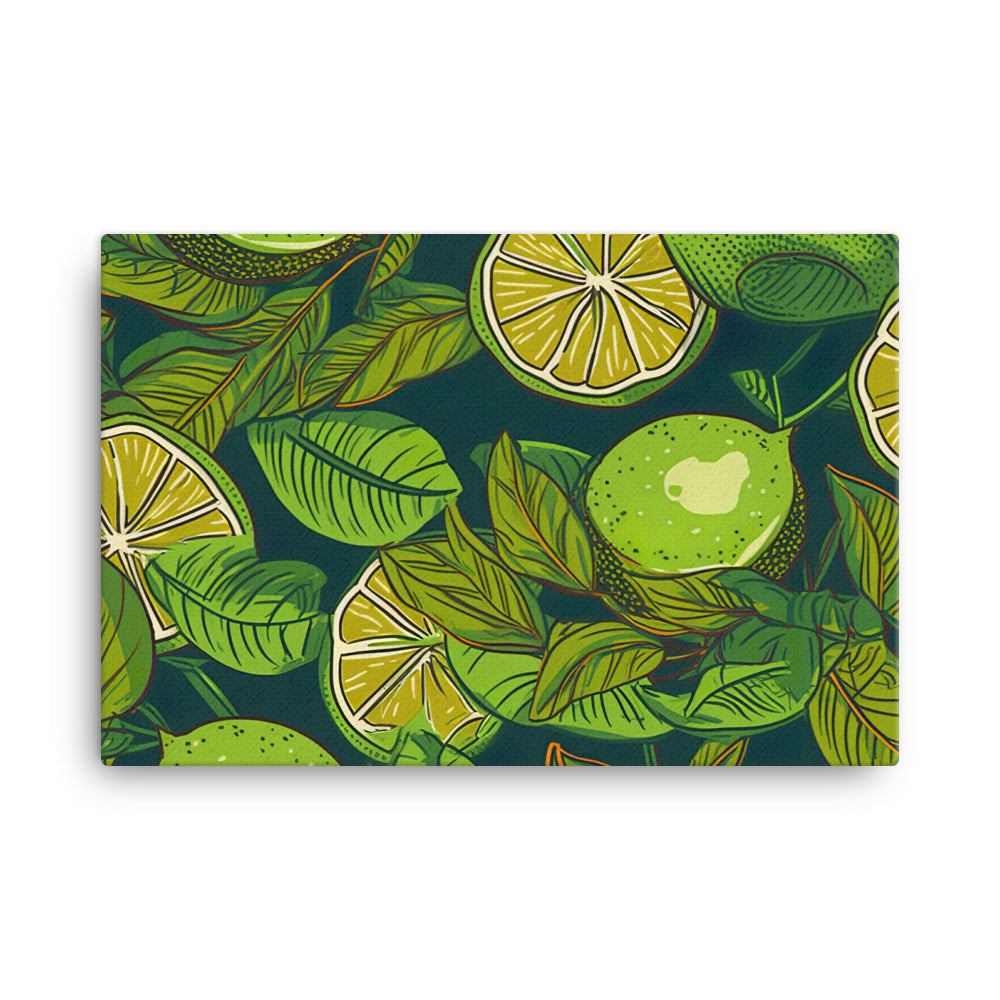 Limes Pattern canvas - Posterfy.AI