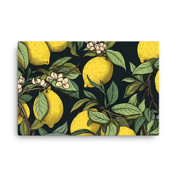 Lemons Pattern canvas - Posterfy.AI