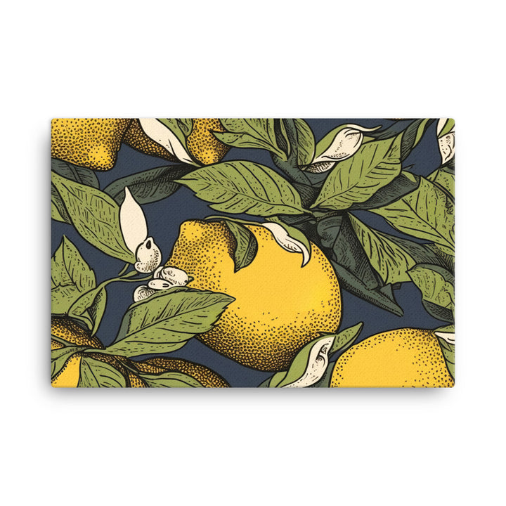 Lemons Pattern canvas - Posterfy.AI