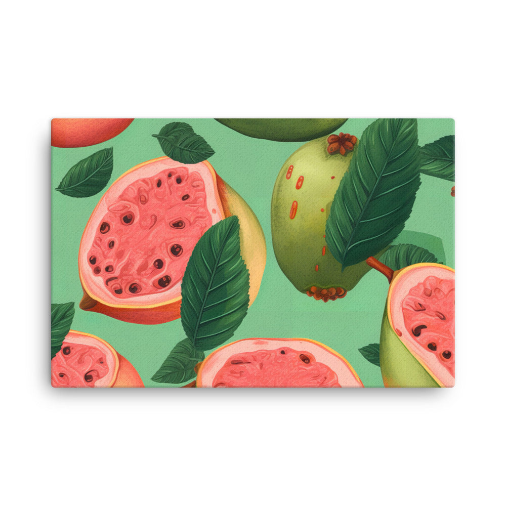 Guava Pattern canvas - Posterfy.AI