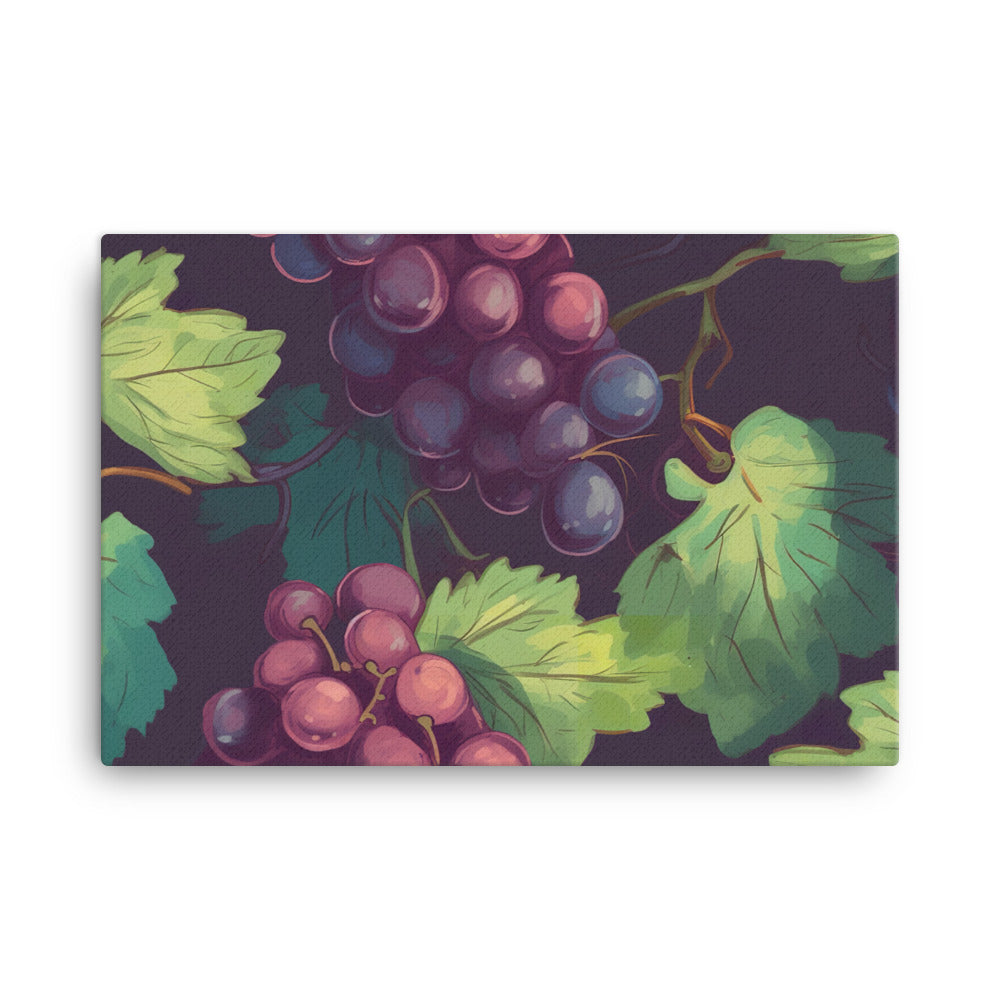 Grapes Pattern canvas - Posterfy.AI