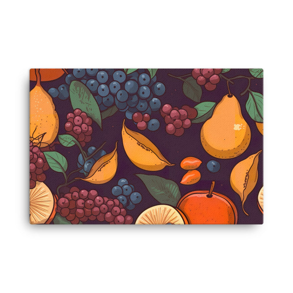 Grapefruit Pattern canvas - Posterfy.AI