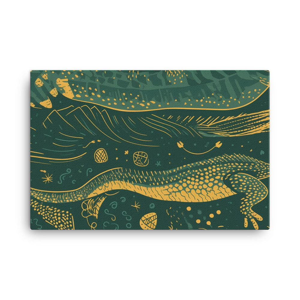 Reptile Pattern canvas - Posterfy.AI