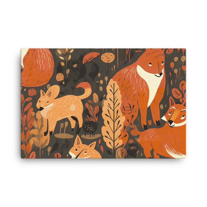 Forest Animals Pattern canvas - Posterfy.AI