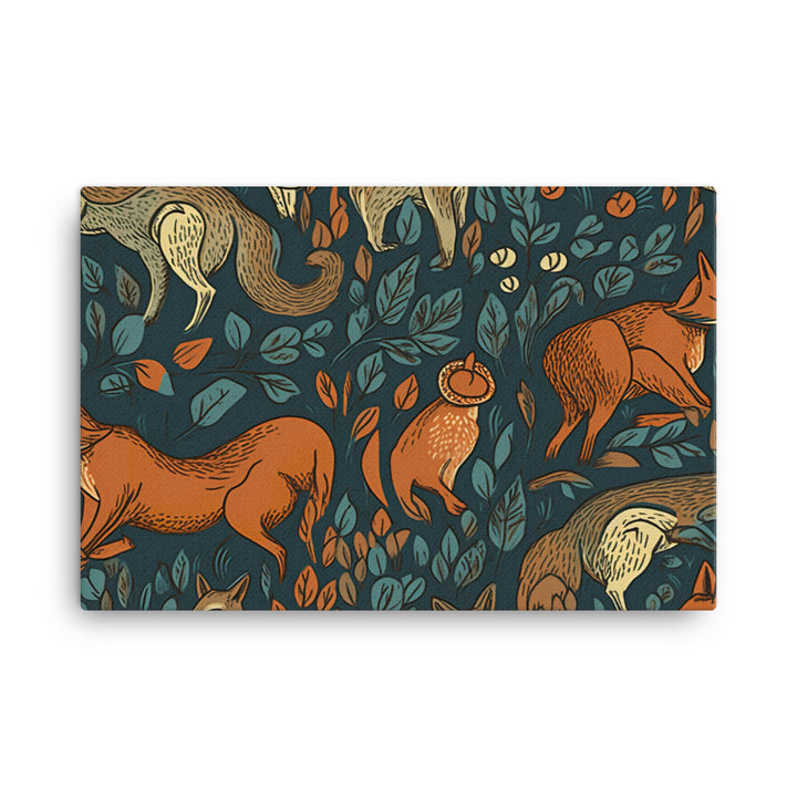 Wildlife Pattern canvas - Posterfy.AI