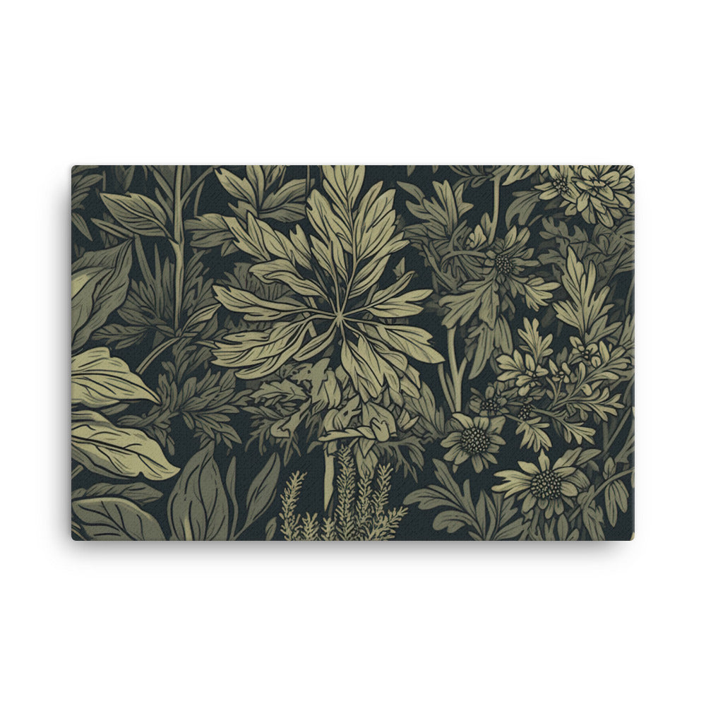 Herb Pattern canvas - Posterfy.AI