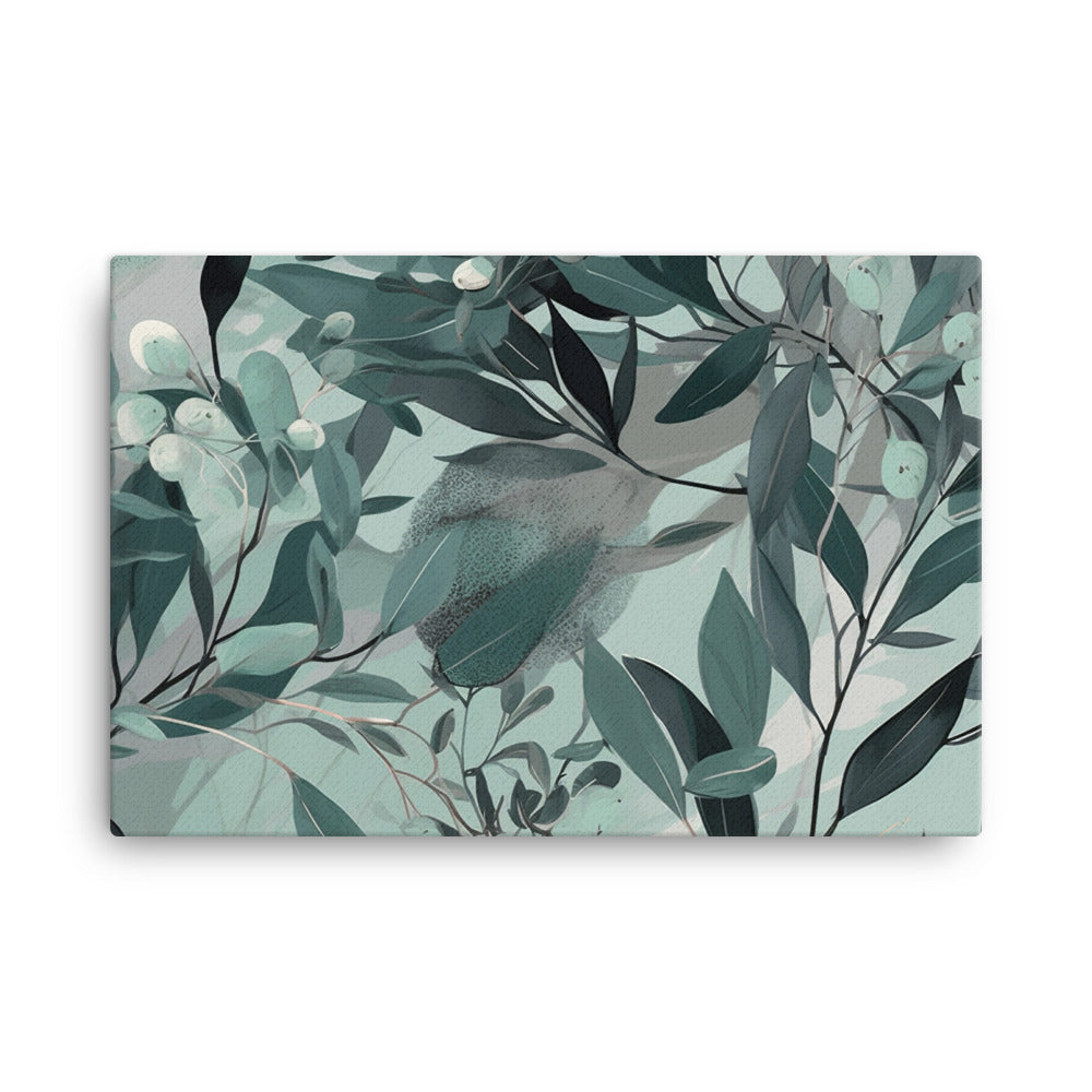 Eucalyptus Pattern canvas - Posterfy.AI