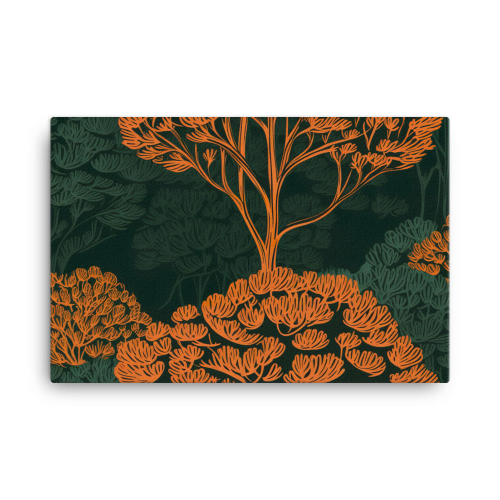 Tree Pattern canvas - Posterfy.AI