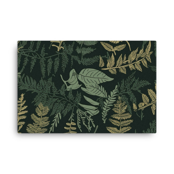 Ferns Pattern canvas - Posterfy.AI