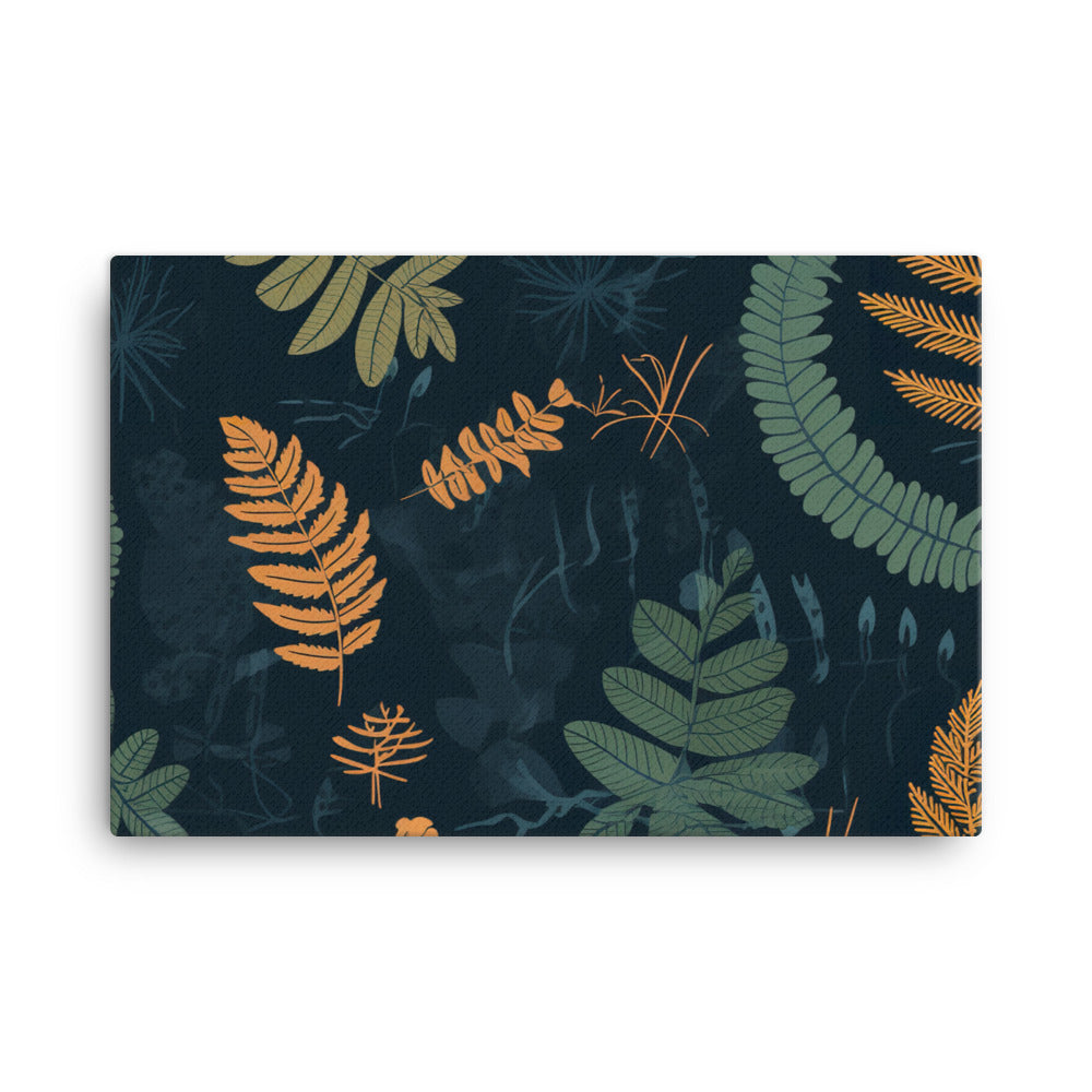 Ferns Pattern canvas - Posterfy.AI