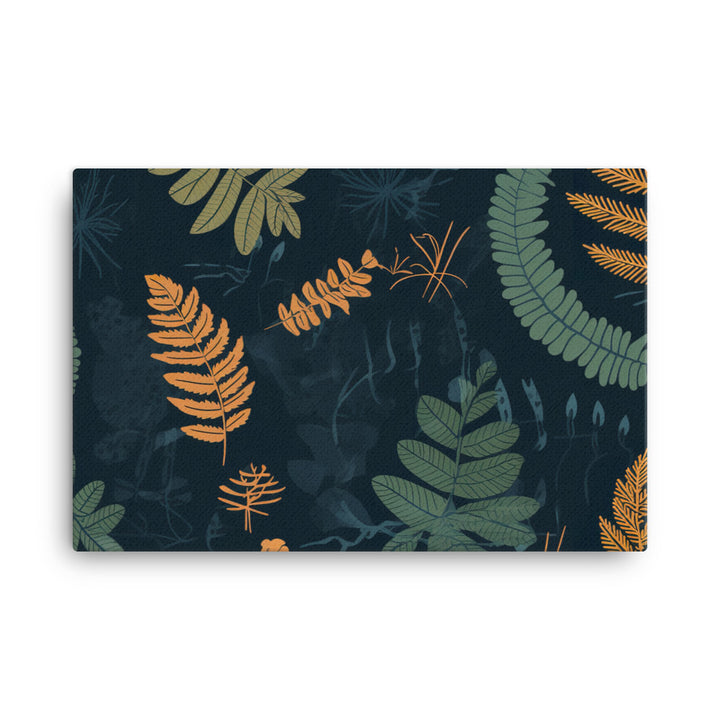 Ferns Pattern canvas - Posterfy.AI